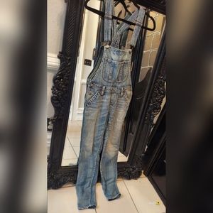 Silver Jeans Co. Vintage Denim Bib Overalls Women's XS